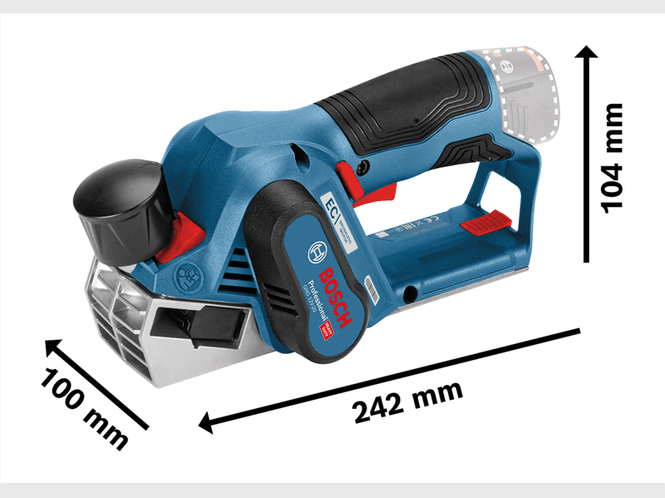 Hovedbilde Bosch Høvel GHO 12V-20 Solo L-Boxx