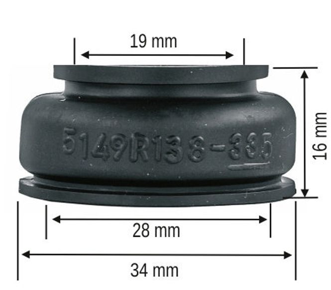 Hovedbilde Gummimansjett 34x16mm 10 stk 335