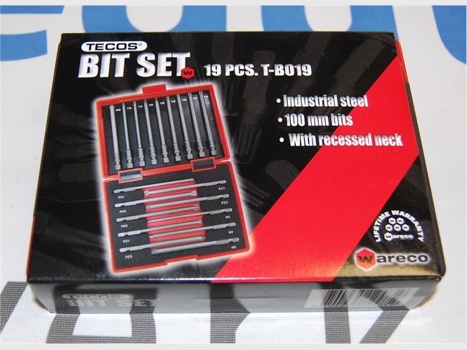 Hovedbilde Bitssats 19 bits 100mm PH,PZ,TX HEX T-B019