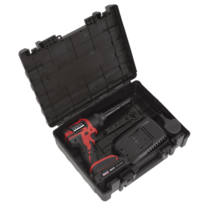 Hovedbilde Batteridrevet popnagle / blindnagle pistol med batteri og lader CP314