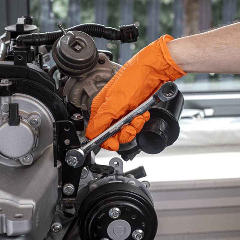 Kombinasjonsskrallenøkkelsett med tommer 8 deler S0984