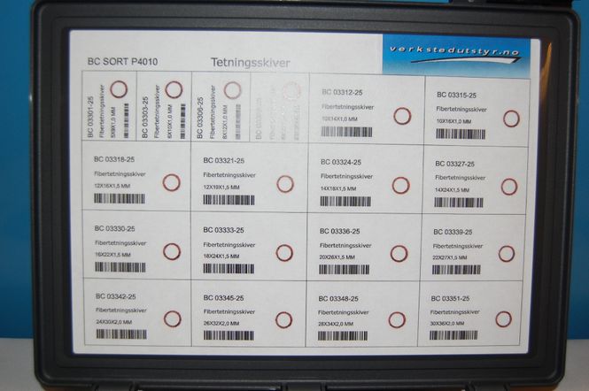Hovedbilde SORTIMENT MED FIBERPAKNINGER 450stk P4010