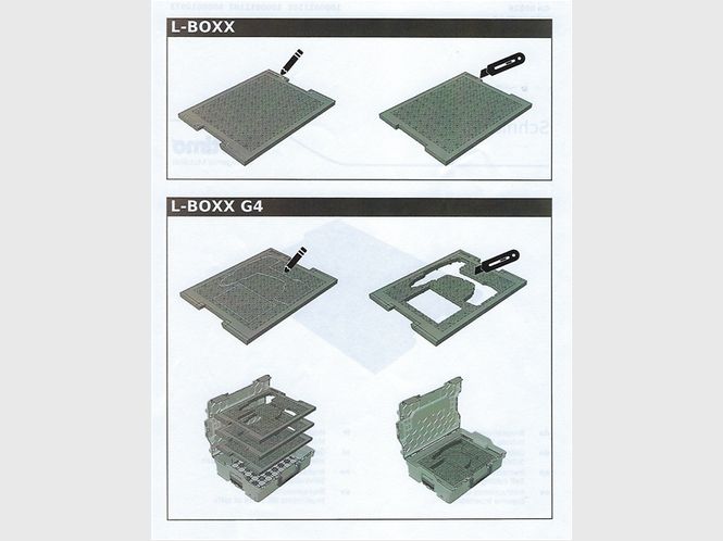 Hovedbilde Innlegg til L-Boxx for selv kutting/tilpasning 1 lag 20x420x311 6000010973