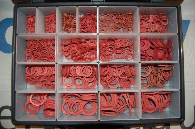 Hovedbilde SORTIMENT MED FIBERPAKNINGER 450stk P4010