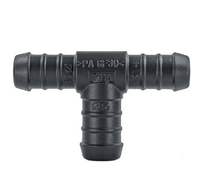 Hovedbilde 701A Slangeskjøt T Skjøt 14x16x14mm 10stk