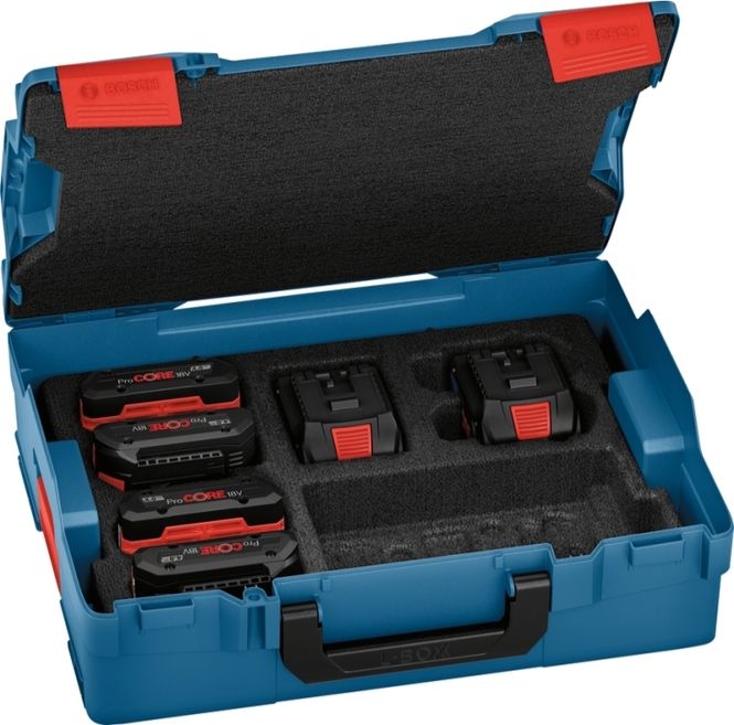 Hovedbilde Batteripakke 4x4,0Ah PC 2x8,0Ah PC i L-Boxx