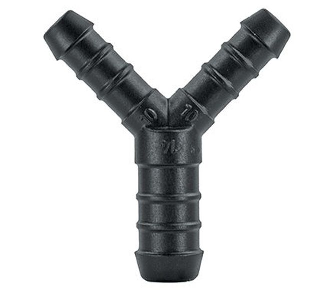 Bilde av 711B Slangeskjøt Y Skjøt 10x14x10mm 10stk
