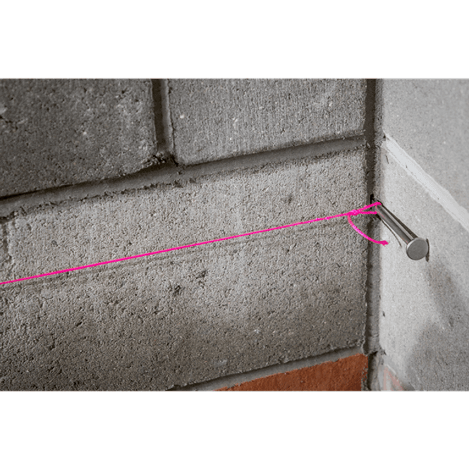 Hovedbilde Rettesnor rosa nylon snøre 76m BLP1