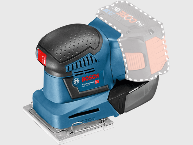 Bilde av Bosch Plansliper GSS 18V-10 Solo L-Boxx