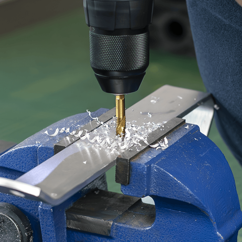 Kombinert bor og gjengetappsett 6stk M3-M10 AK3025