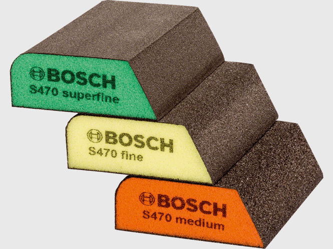 Hovedbilde Bosch Slipesvampsett 69x97x26mm BFP M/F/SF 3 stk