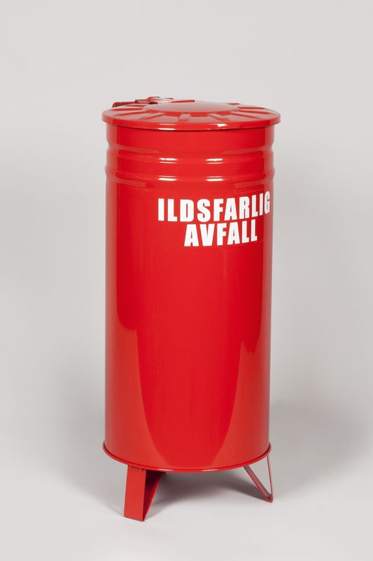 Avfallsbeholder 42L for ildsfarlig avfall