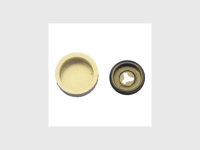 Hovedbilde 7622 Klips med hette Grå 10,5 mm Universal 10stk