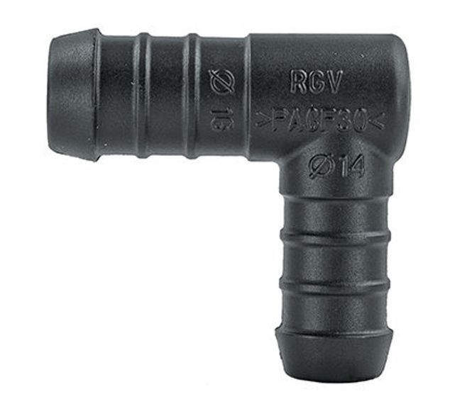 Hovedbilde 707A Slangeskjøt L Skjøt 16x14mm 10stk