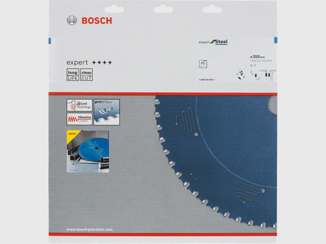 Hovedbilde Bosch Metallsagblad EXP Stål 355x25,4mm 90 tenner