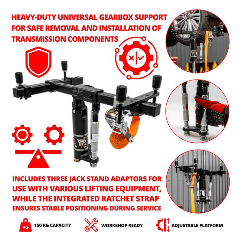 Girkasse støtte for girkasse jekk 7184-WW