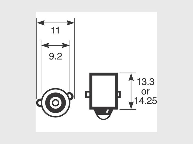 Hovedbilde R288 12V 2W med sokkel 12913