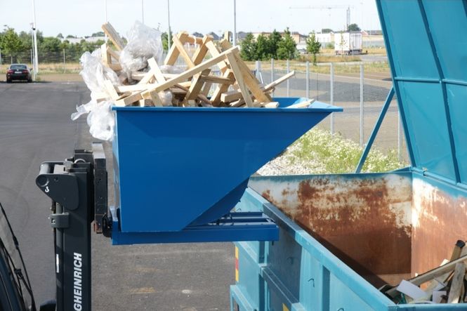 Hovedbilde Tippcontainer Standard 1600L Blå